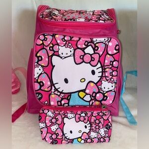 Hello Kitty Pink Backpack and Pouch Set